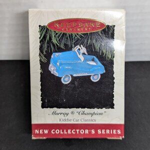 Hallmark 1994 Murray Champion Blue Pedal Kiddie Car Classic Keepsake Ornament #1